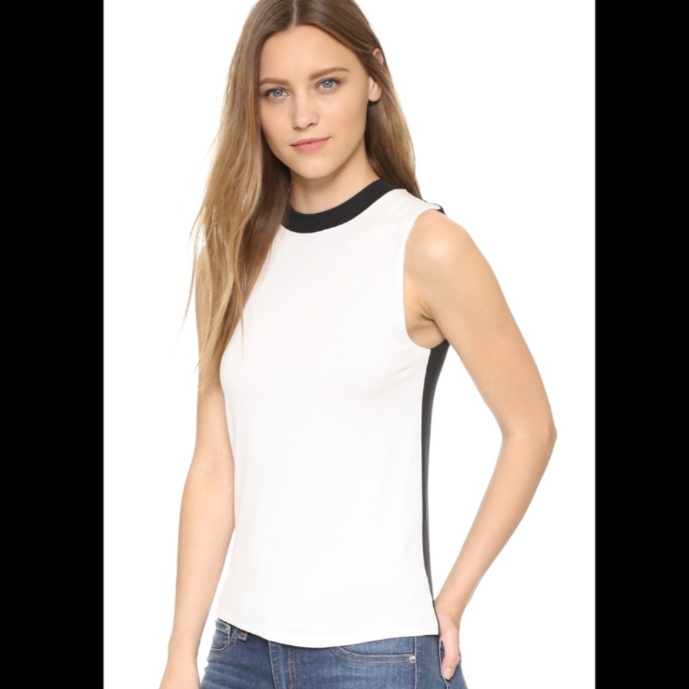 Rag & Bone Silk Beech Mock Neck Tank - Picture 4 of 11